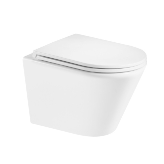 WC závesné kapotované, Smart Flush RIMLESS, keramické, vr. sedátka CSS125 VSD85T1