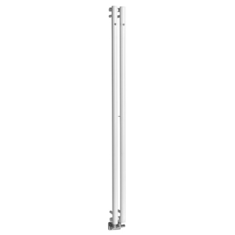 PILON vykurovacie teleso 122x1800mm, s dvoma háčikmi pre uterák, biela mat