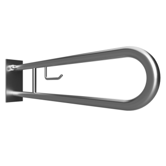 BEMETA HELP: Sklopný úchyt v tvare U s držiakom na TP 813mm, brús, s krytkou 301407282