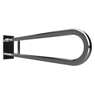 BEMETA HELP: Sklopný úchyt v tvare U 850 mm, nerez, s krytkou a držiakom TP 301407321
