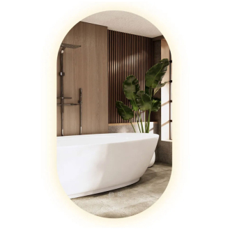 REA Zrkadlo LED EGG 60x80cm HOM-05523