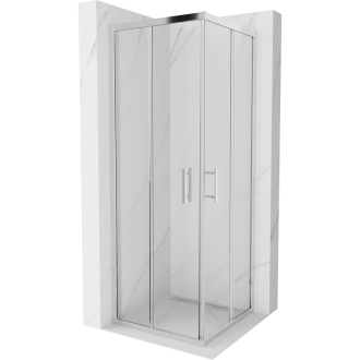 MEXEN RIO sprchovací kút štvorec 70x70x190 cm 5mm chróm-číre 860-070-070-01-00