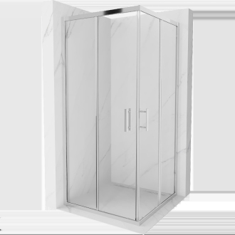 MEXEN RIO sprchovací kút štvorec 90x90x190 cm 5mm chróm-číre 860-090-090-01-00