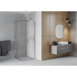 MEXEN RIO sprchovací kút štvorec 90x90x190 cm 5mm chróm-číre 860-090-090-01-00