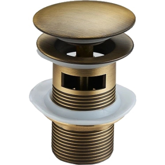 MEXEN Výpusť click-clack, s prepadom, starožitný bronz 79920-30