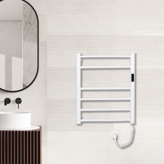 CERANO Elektrický sušiak uterákov Luca, s displejom biela lesklá 660x550 mm LIV-W-EG-6-55