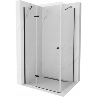 Mexen Roma sklopná sprchová kabína 70 x 120 cm, priehľadná, čierna - 854-070-120-70-00
