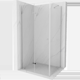 Mexen Lima skladací sprchovací kút 70 x 80 cm, transparentný, chróm - 856-070-080-01-00
