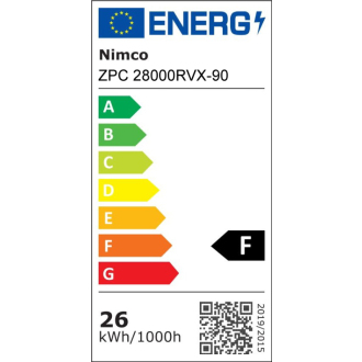 Nimco ZPC 28000RVX-90 Čierne okrúhle LED zrkadlo pr. 600 s dvoma dotykovými senzormi