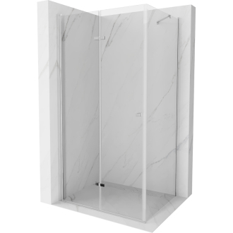 Mexen Lima skladací sprchovací kút 115 x 100 cm, transparentný, chróm - 856-115-100-01-00