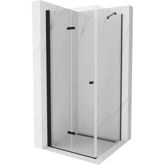 Mexen Lima skladací sprchovací kút 80 x 80 cm, transparentný, čierna - 856-080-080-70-00