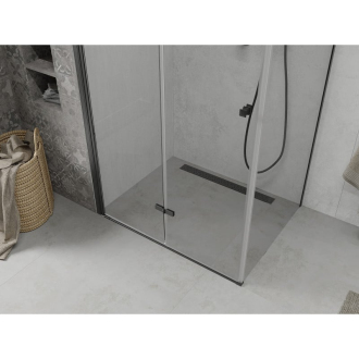 Mexen Lima skladací sprchovací kút 80 x 110 cm, transparentný, čierna - 856-080-110-70-00