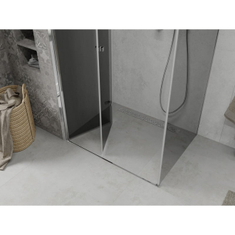 Mexen Lima skladací sprchovací kút 90 x 110 cm, grafit, chróm - 856-090-110-01-40
