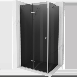 Mexen Lima skladací sprchovací kút 90 x 120 cm, grafit, chróm - 856-090-120-01-40