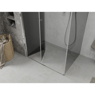 Mexen Lima skladací sprchovací kút 100 x 110 cm, grafit, chróm - 856-100-110-01-40