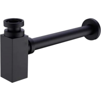 MEXEN Mosadzný štvorcový sifón Black 79960-70