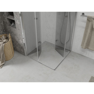 Mexen Lima Duo skladací sprchovací kút 70 x 70 cm, transparentný, chróm - 856-070-070-02-00