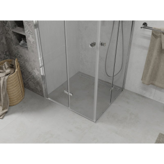 Mexen Lima Duo skladací sprchovací kút 80 x 80 cm, transparentný, chróm - 856-080-080-02-00