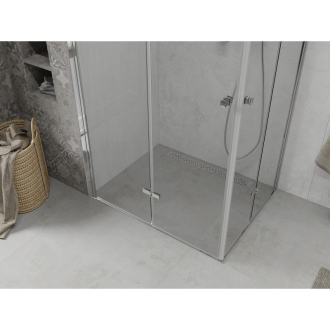 Mexen Lima Duo skladací sprchovací kút 100 x 80 cm, transparentný, chróm 856-100-080-02-00