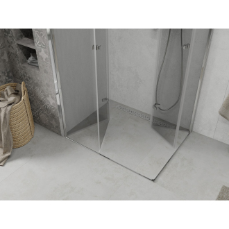 Mexen Lima Duo skladací sprchovací kút 100 x 80 cm, transparentný, chróm 856-100-080-02-00