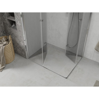 Mexen Lima Duo skladací sprchovací kút 100 x 90 cm, transparentný, chróm 856-100-090-02-00
