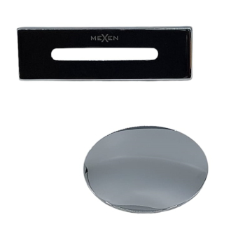 Mexen UNI prepad vane + zátka, chróm 5100-01