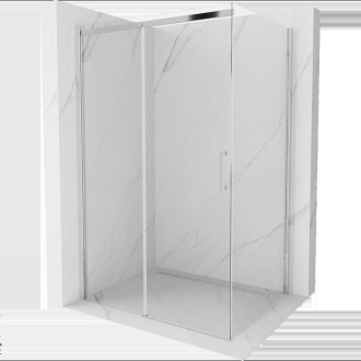 Mexen Omega výsuvný sprchovací kút 120 x 70 cm, transparentný, chróm - 825-120-070-01-00
