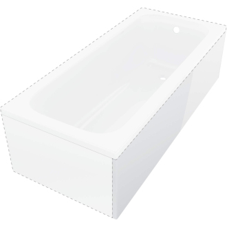 Deante Prizma panel na vaňu 160cm, dlhá strana KTJD016O