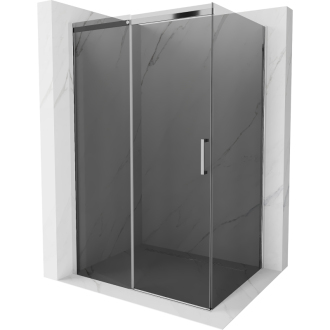 Mexen Omega výsuvný sprchovací kút 120 x 90 cm, grafit, chróm - 825-120-090-01-40