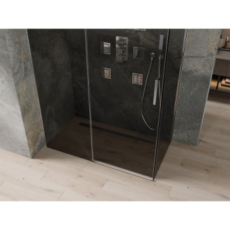 Mexen Omega výsuvná sprchová kabína 140 x 80 cm, grafit, chróm - 825-140-080-01-40