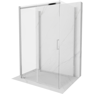 Mexen Omega 3stenný sprchovací kút, výsuvný 100x90, transp., chróm 825-100-090-01-00-3S