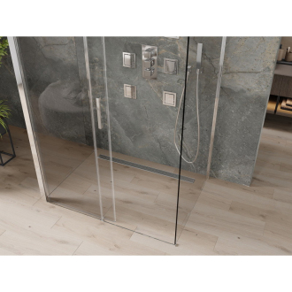 Mexen Omega 3stenný sprchovací kút, výsuvný 100x90, transp., chróm 825-100-090-01-00-3S