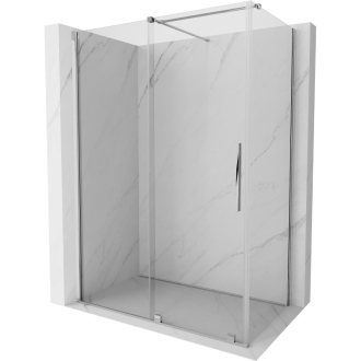 Mexen Velar výsuvná sprchová kabína 140 x 70 cm, transparentná, chróm - 871-140-070-01-01