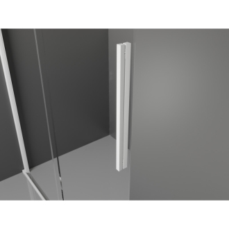 Mexen Velar výsuvná sprchová kabína 140 x 70 cm, priehľadná, biela - 871-140-070-01-20