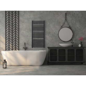 CERANO Vykurovacie teleso Antonio kombinované 655W čierna matná 1180x550 mm LIV-WD-26-55