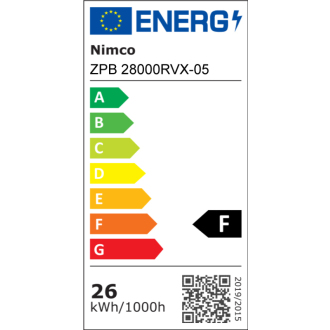 Nimco ZPB 28000RVX-05 Biele okrúhle LED zrkadlo pr. 600 s dvoma dotykovými senzormi