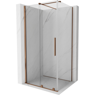 Mexen Velar výsuvný sprchovací kút 110x85 cm, transparent, ružové zlato 871-110-085-01-60