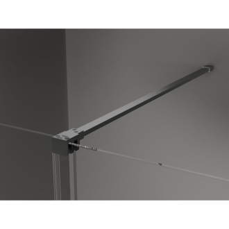 Mexen Velar sprchovací kút 90x85 cm, priehľadná, šedá kartáčovaná 871-090-085-01-66