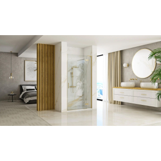 Sprchové Dvere Rea Hugo 90 Gold Brush + Profil