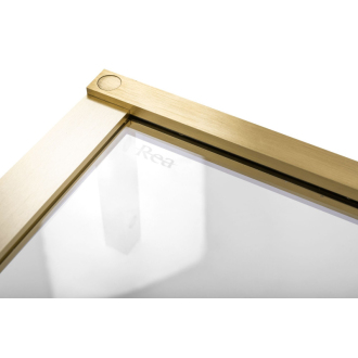 Sprchové Dvere Rea Hugo 90 Gold Brush + Profil