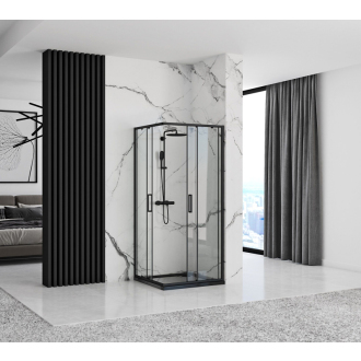 Sprchovací kút REA PUNTO 90x90 - čierna