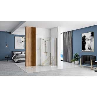Sprchovací kút DIAMOND 80x80 - čierna matná