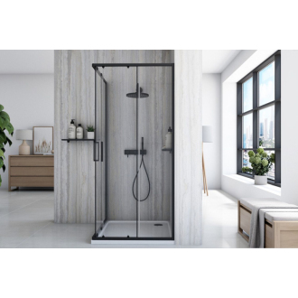 Sprchovací kút REA City 80x80 Black