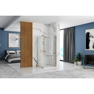 Sprchovací kút REA PUNTO 90x90 Gold