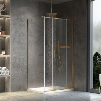Sprchová kabína REA Montana Gold Brush 120x90