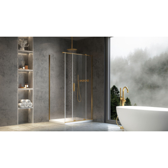 Sprchová kabína REA Montana Gold Brush 130x80