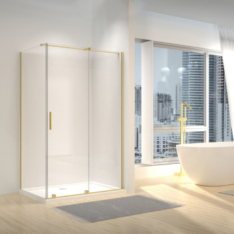 Sprchová kabína REA Montana Gold Brush 130x90