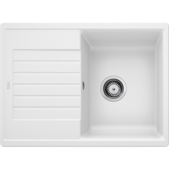 Blanco ZIA 45 S Compact 524725 drez s odkvapom, obojstranný biela drez vstavaný