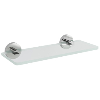 X-ROUND sklenená polica 200mm, chróm / číre sklo XR009-12