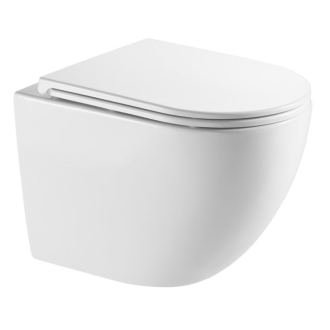 ARCO závesné wc rimless + SLIM sedátko soft-close, oválne OLKLT046E
